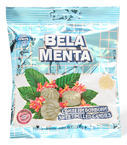 Evropa Bombone bela menta 100g