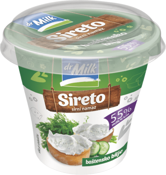 Dr Milk Sireto sirni namaz bastensko bilje 150g