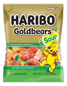 Haribo Gumene bombone Goldbears sour 100g