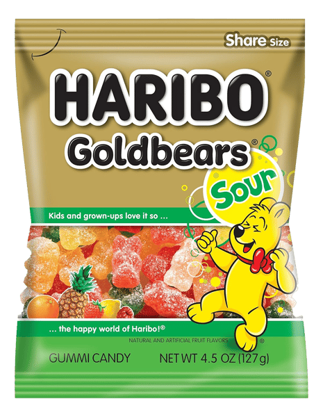 Haribo Gumene bombone Goldbears sour 100g