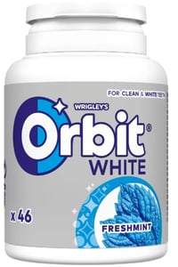 Orbit Žvake white freshmint bottle 46kom