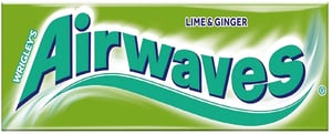 Airwaves Žvake lime&ginger 14g