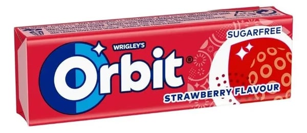 Orbit Žvake Strawberry 13g