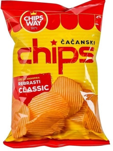 Chips Way Classic rebrasti 90g