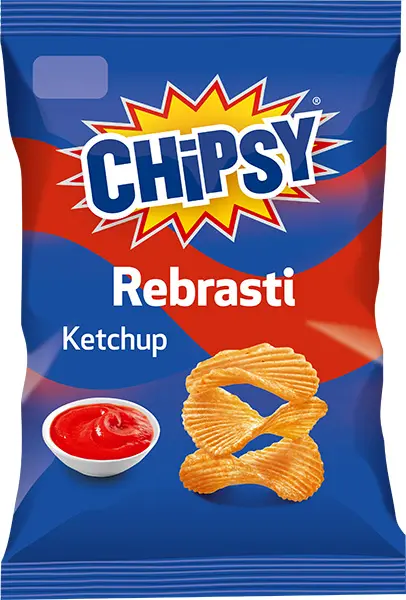 Marbo Chipsy rebrasti ketchup 60g