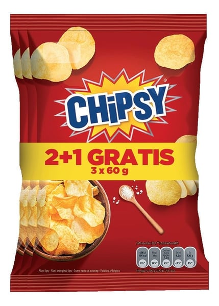 Marbo Čips plain salted 3x60g