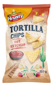 Hrusty Čips tortilja hot ketchup 150g