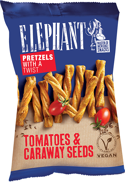 Elephant Štapići Twist paradajz kim 160g