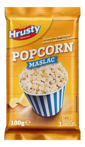 Hrusty Kokice za mikrotalasnu maslac 100g