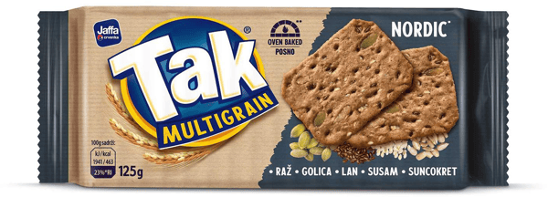 Jaffa Krekeri Tak multigrain nordic 125g