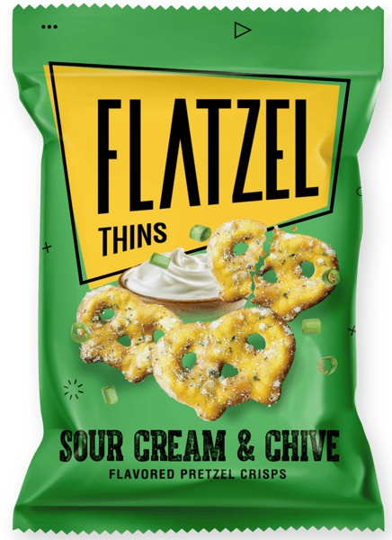 Flatzel Perece sour cream & chive 65g