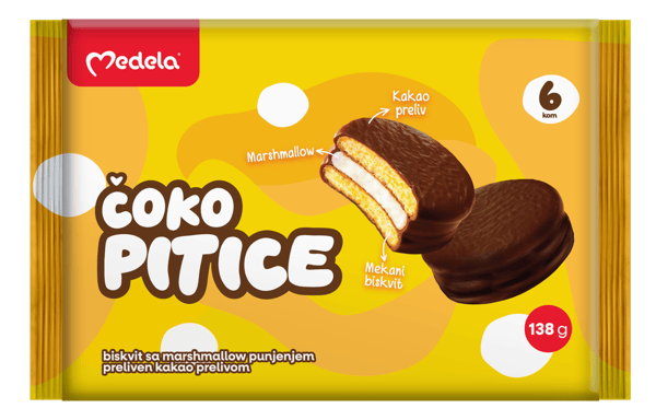Medela Čoko pitice sa marshmallow filom 138g