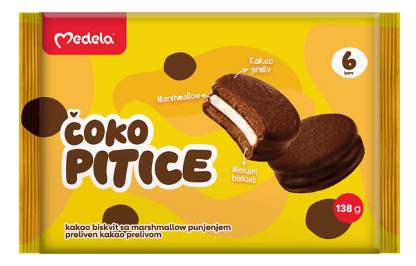 Medela Čoko pitice kakao sa marshmallow filom 138g