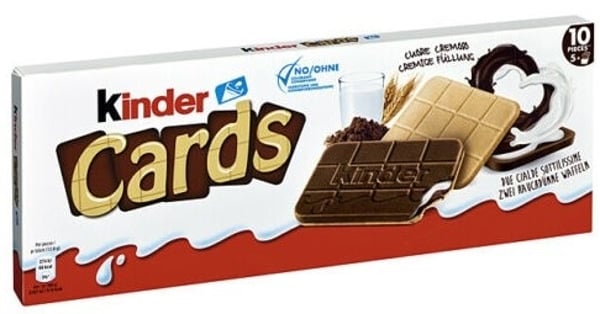 Kinder Biskvit cards 128g