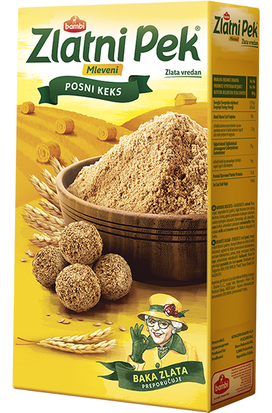 Zlatni Pek Keks Bambi Mleveni 285g