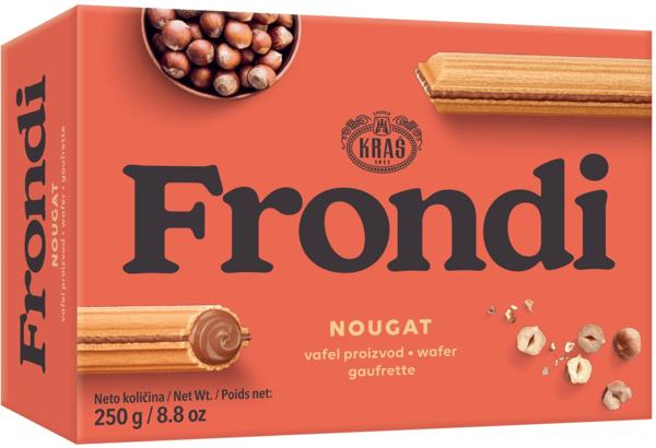 Kras Vafl Frond nougat 250g