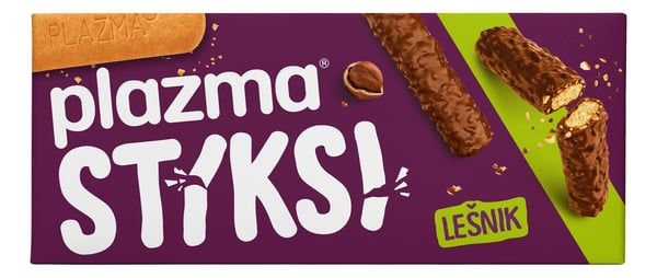 Plazma Stiksi lešnik keks 125g