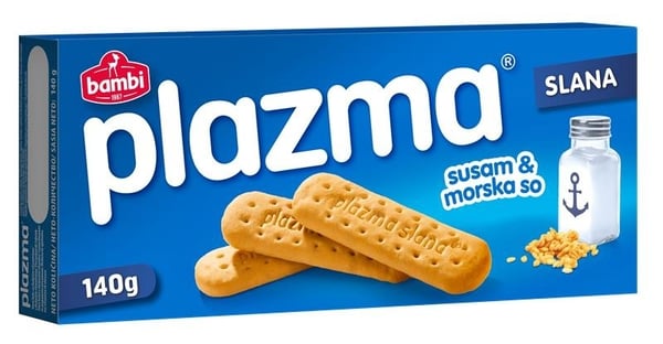 Plazma Keks Bambi slana susam i morska so 140g