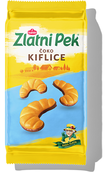 Zlatni Pek Keks čoko kiflice 165g