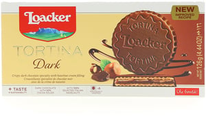 Loacker Keks Tortina tamna 126g