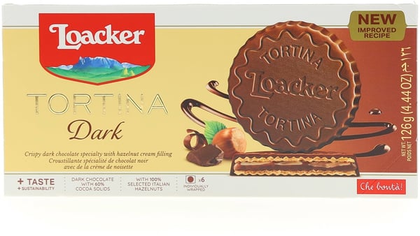Loacker Keks Tortina tamna 126g