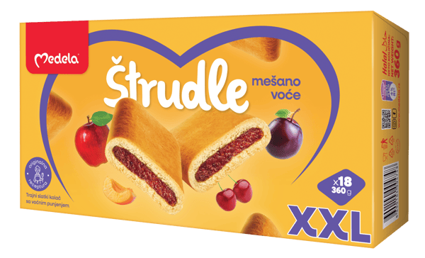 Medela Štrudla mešano voće 360g