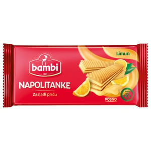 Bambi Napolitanka limun 185g