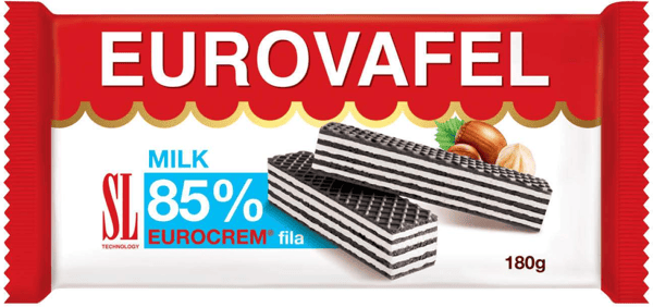 Swisslion Napolitanke Eurokrem milk 85% fila 180g