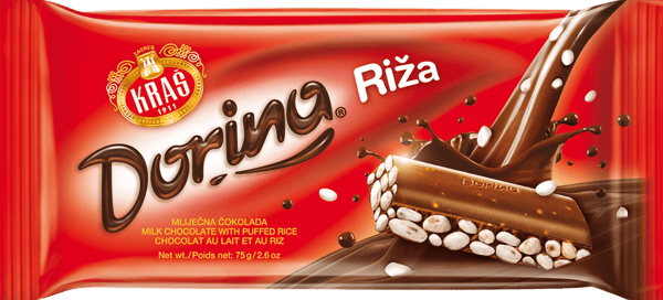 Kras Čokolada Dorina riža 75g