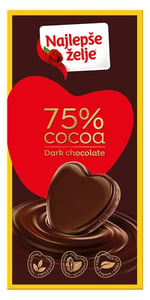 Stark Čokolada Najlepše želje Crna 75g
