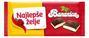 Najlepse Zelje Čokolada Bananica 184g