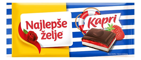 Najlepse Zelje Čokolada Kapri 190g