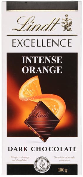 Lindt Crna čokolada Exellence intense orange dark 100g