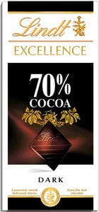 Lindt Crna čokolada Excellence dark 70% cacao 100g