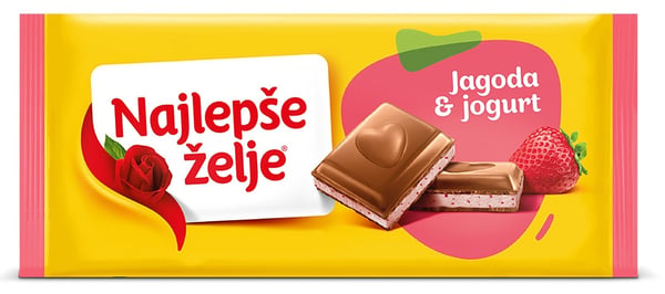 Stark Čokolada Najlepše želje Jagoda jogurt 100g