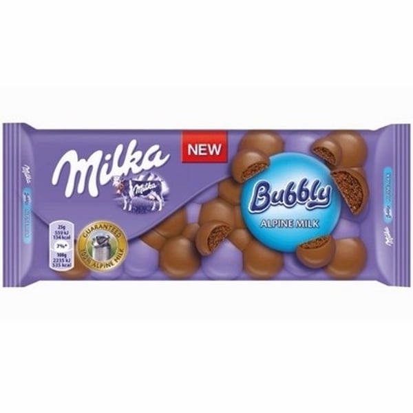 Milka Čokolada Bubbly milk 90g