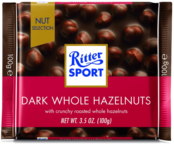 Ritter Sport Čokolada dark whole hazelnuts 100g