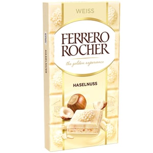 Ferrero Rocher Čokolada bela lešnik 90g