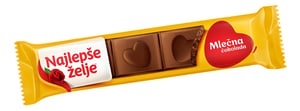 Najlepse Zelje Čokolada mlečna Štanglica 30g