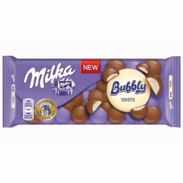 Milka Čokolada Bubbly white 95g