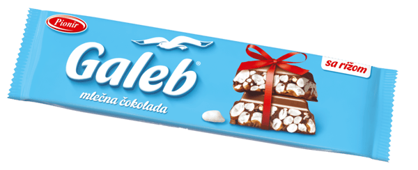 Pionir Čokolada Galeb riža 180g