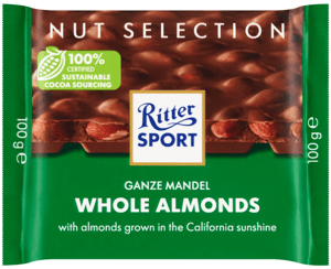 Ritter Sport Čokolada sa celim bademima 100g