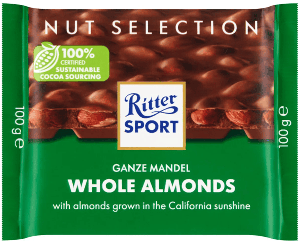 Ritter Sport Čokolada sa celim bademima 100g