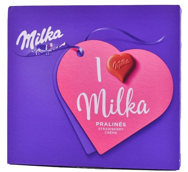 Milka Bombonjere I Love Milka strawberry 120g