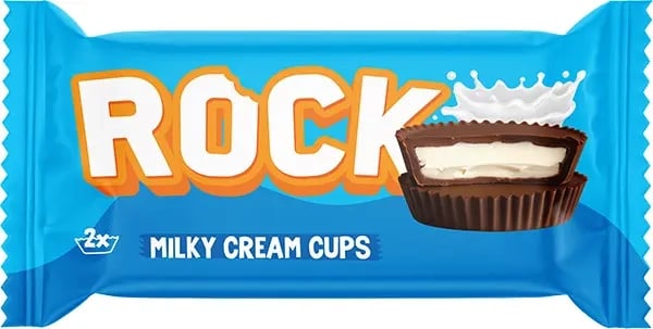 Rock Čokoladica Milky cream cups 36g