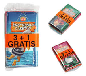 Kras Čokoladica Životinjsko carstvo 15g 3+1 gratis