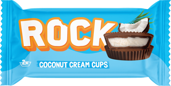 Rock Čokoladica Coconut cream cups 36g