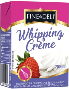 Fine & Deli Slatka pavlaka 25%mm 200ml