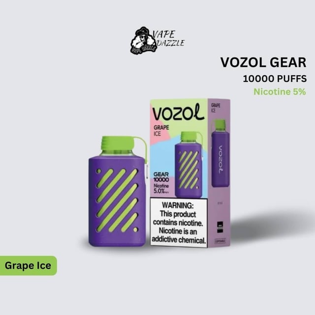 vozol gear 10000 puffs grape lce