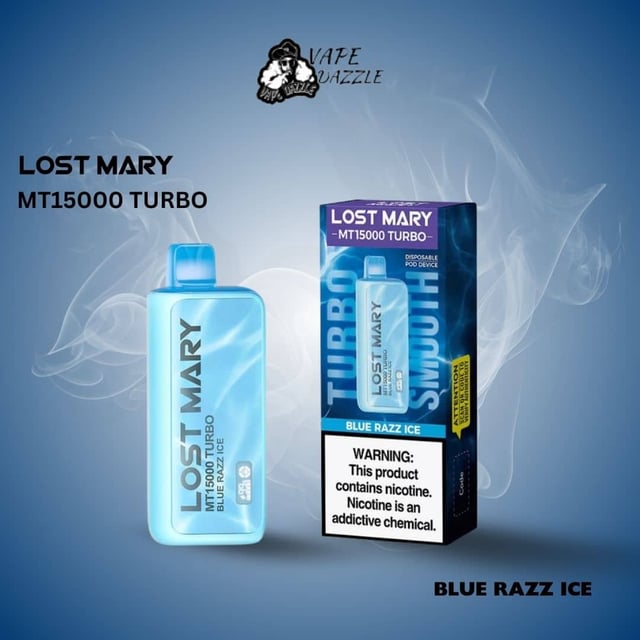 Lost marry blue razz ice mt15000 turbo